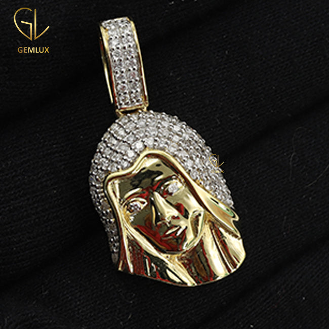 HipHop Custom Moissanite Diamond Face Pendant For Women