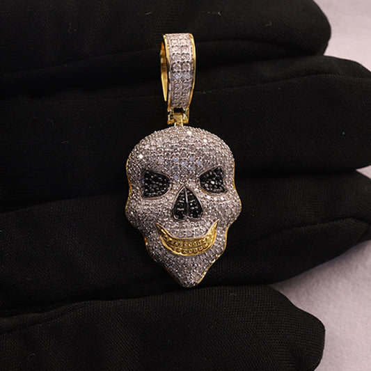 Iced Out 3D Skull Moissanite Diamond Hip Hop Pendant