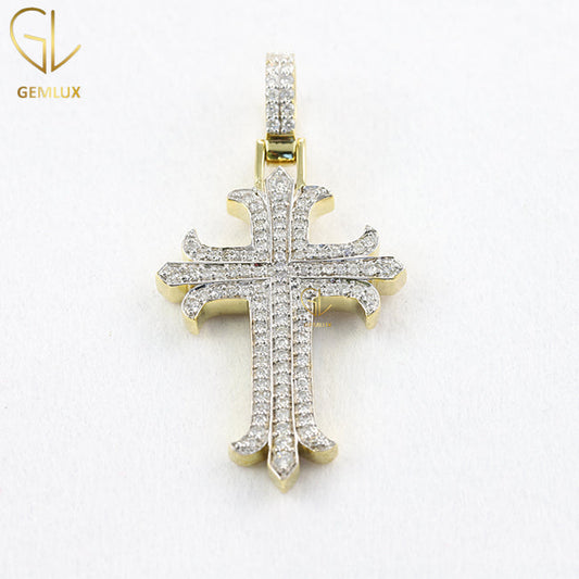 Bling Bling VVS Moissanite Cross Pendant