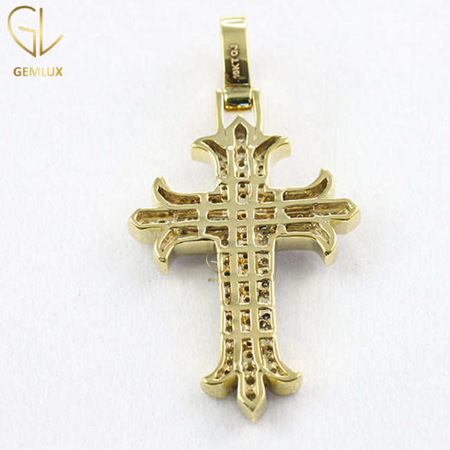 Bling Bling VVS Moissanite Cross Pendant