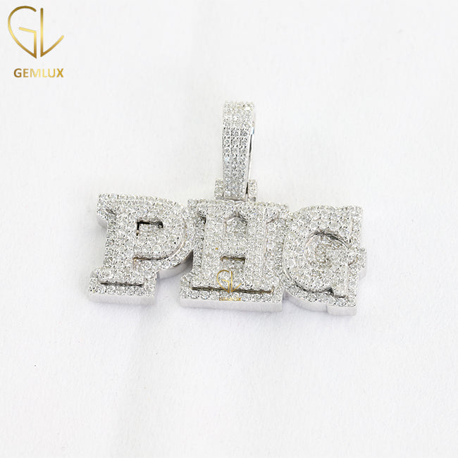 Iced Out Moissanite Diamond Custom Letter Hiphop Pendant