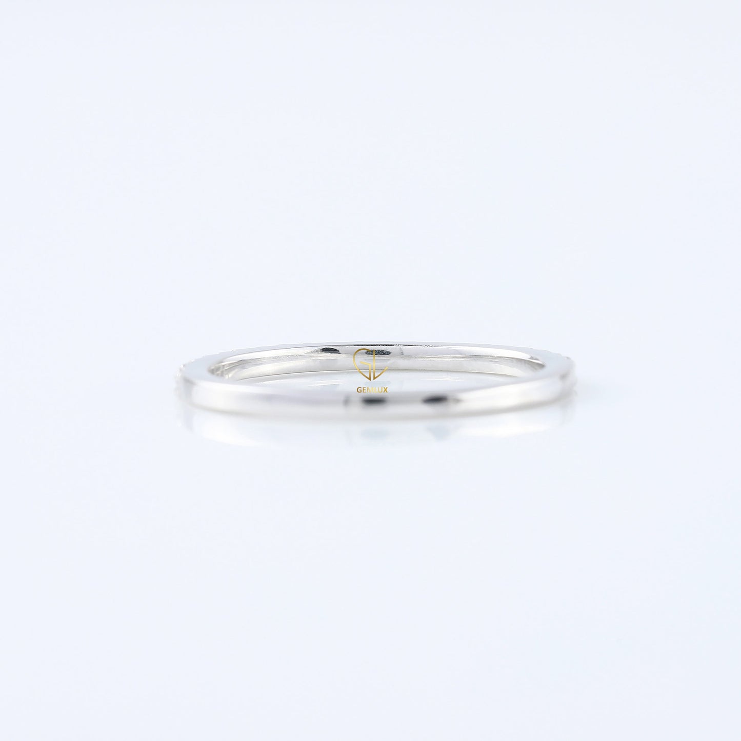 Delicate Moissanite Diamond Eternity Wedding Band