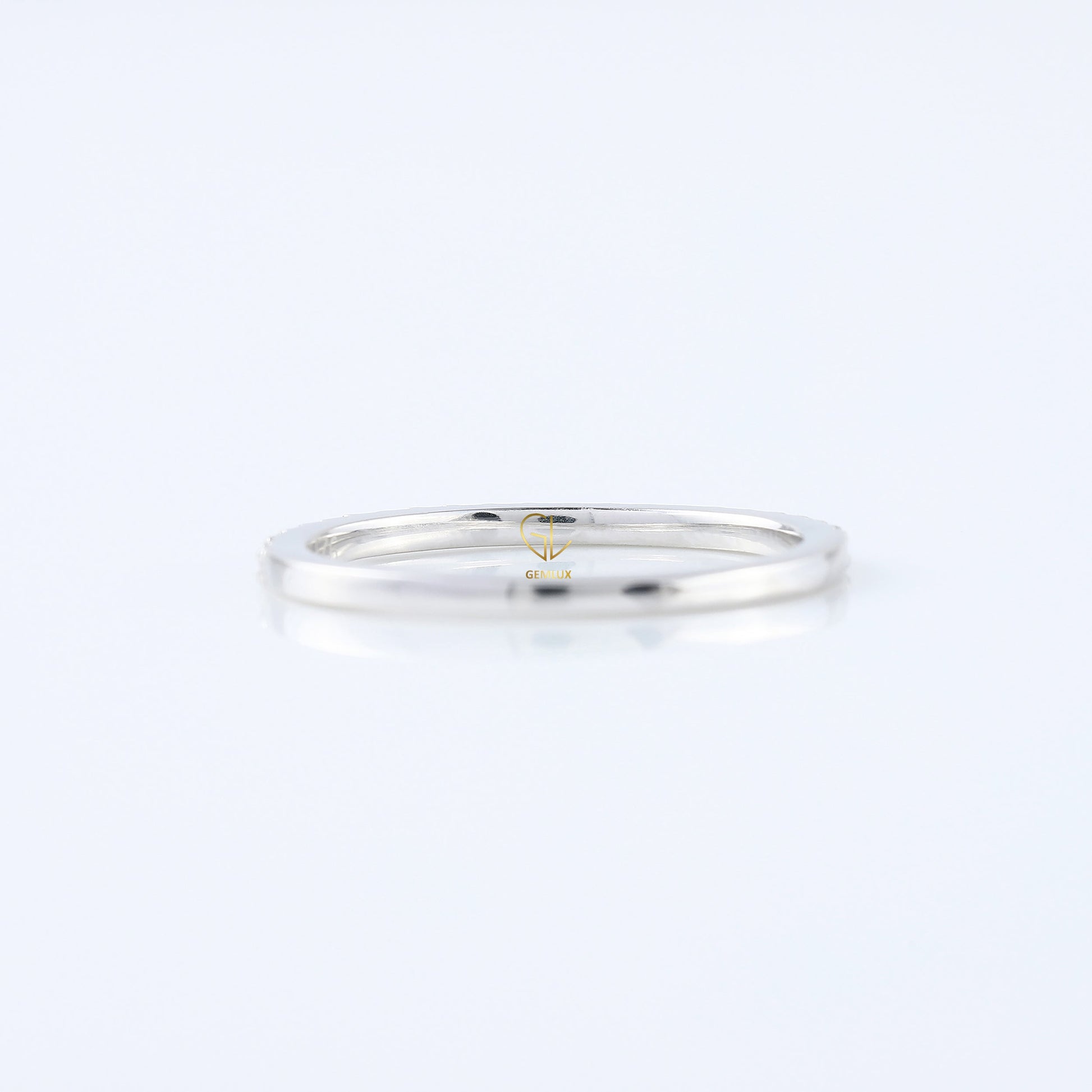 Delicate Moissanite Diamond Eternity Wedding Band