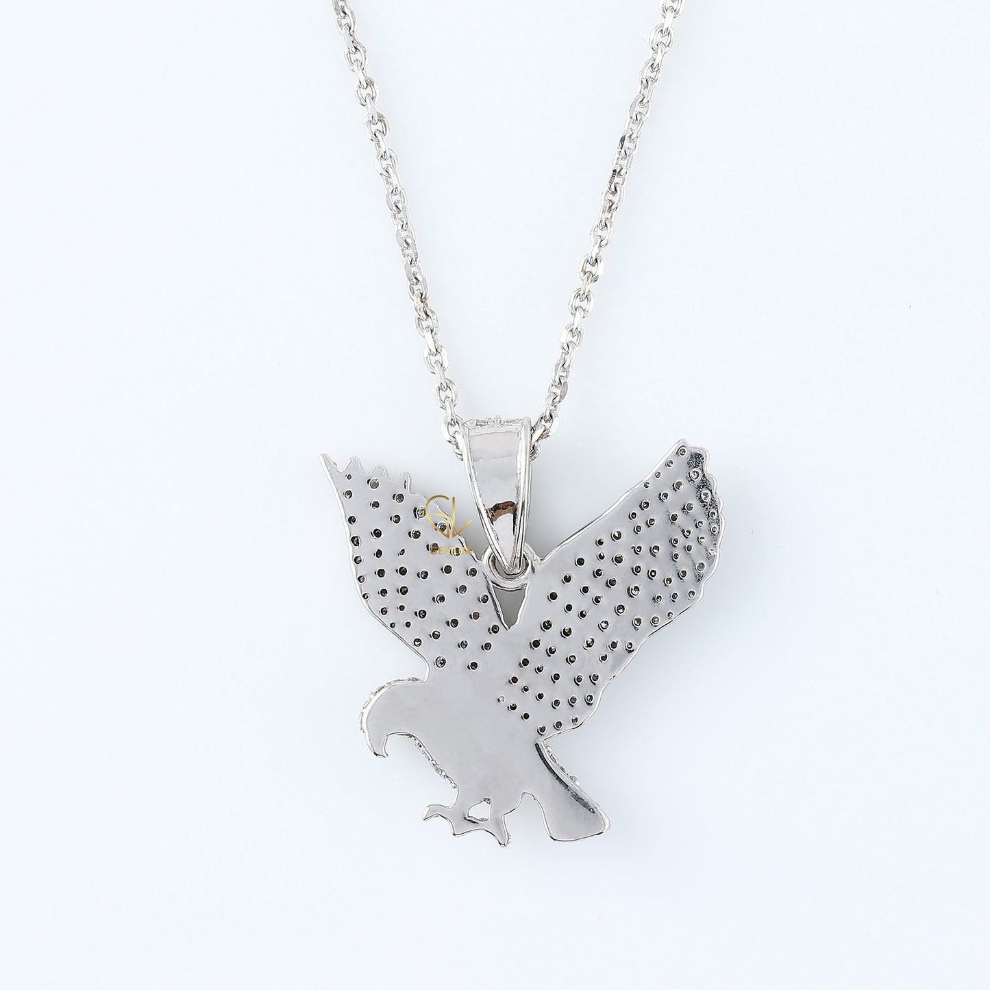 Moissanite Diamond Swift Bird Swallow Flying Bird Pendant