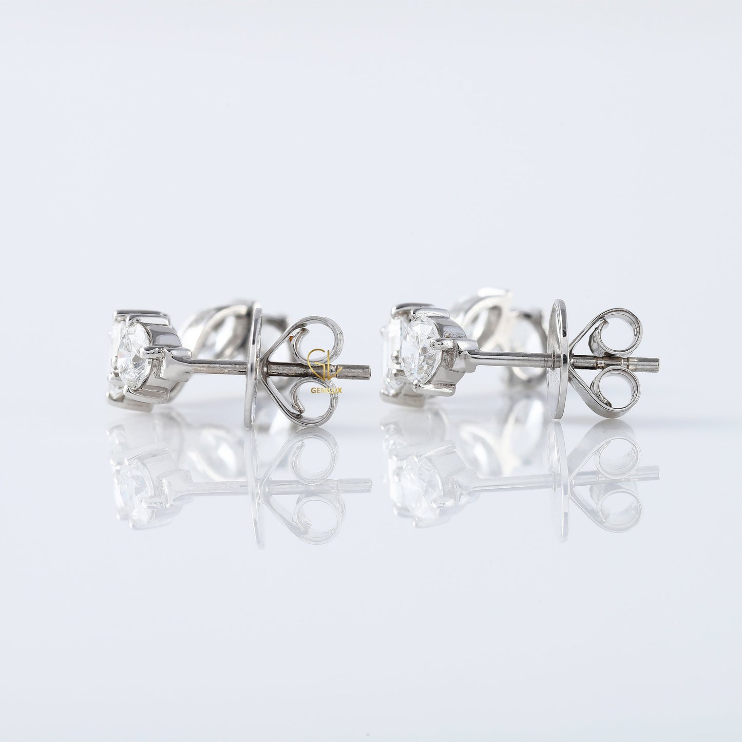 Fancy Cut Lab Grown Diamond Stud Earrings For Her