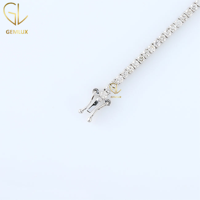 925 Silver Moissanite Diamond Tennis Chain