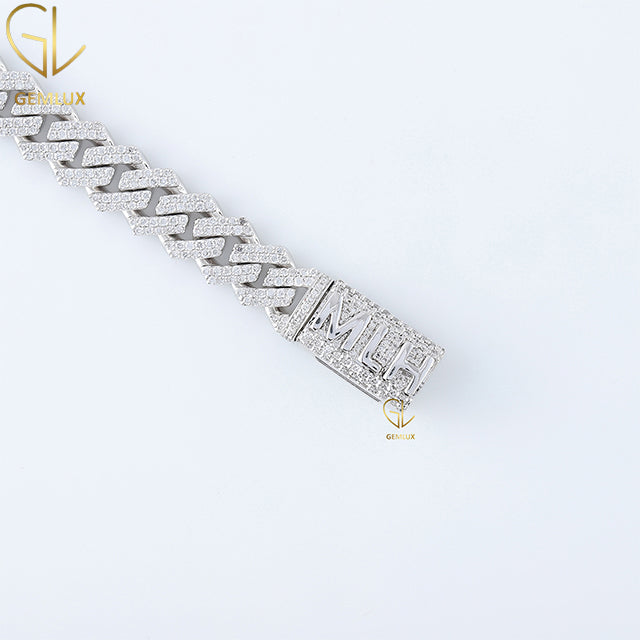 Bling Bling Moissanite Diamond Hip Hop Style Cuban Chain