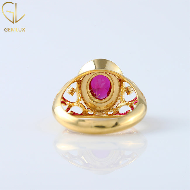 Colleage Class Graduation Ring, Pink Ruby Diamond Bezel Set Ring, Custom Filigree Graduation Ring