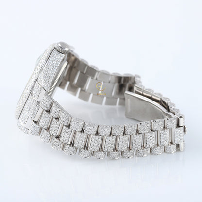 Icy VVS Moissanite Diamond Automatic Movement Watch For Men