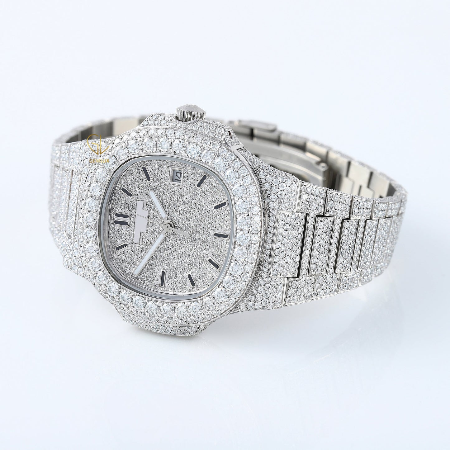 Icy VVS Moissanite Diamond Automatic Movement Watch For Men